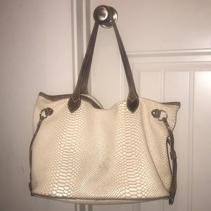DISCONTINUED freebird Mara White Snake Bag